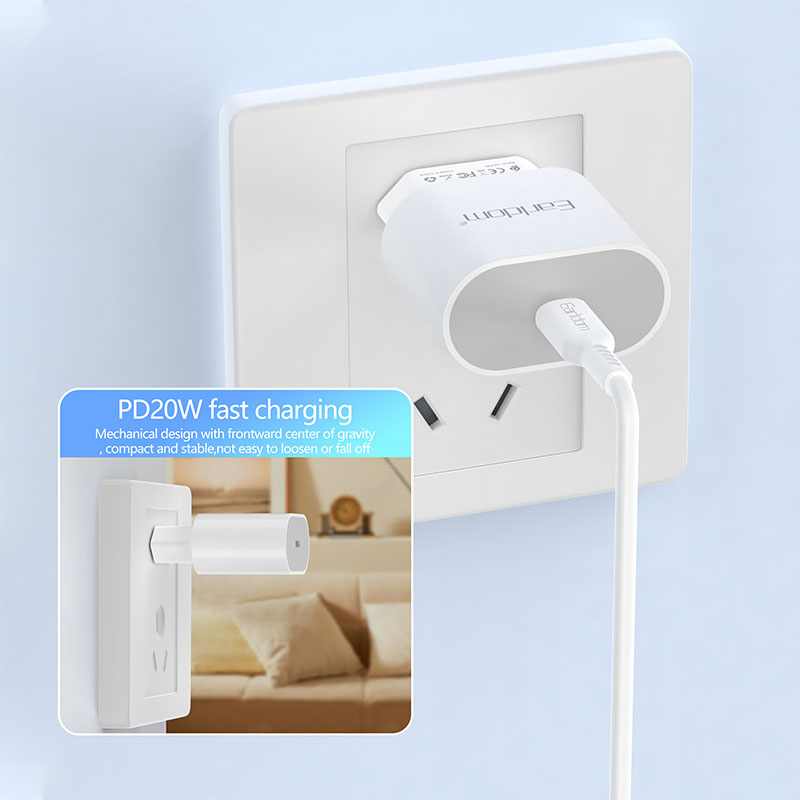 KUCNI PUNJAC ES-EU42 20W PD TIP-C NA TIP-C BIJELI