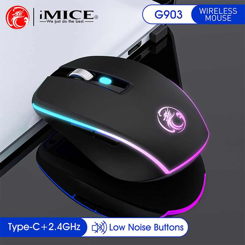 BEZICNI MIS G903 LED PUNJIVI 2.4G IMICE CRNI