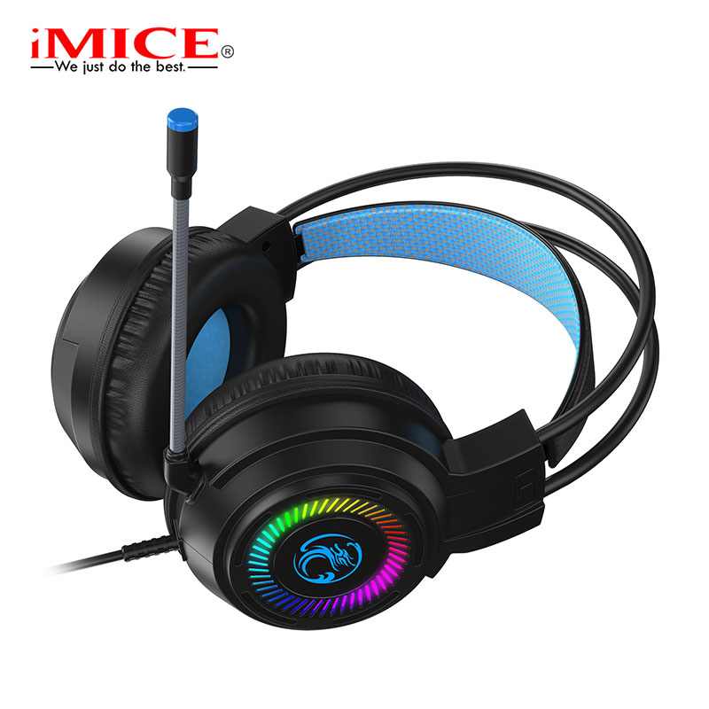 GAMING SLUSALICE HD-480 3,5MM+USB+RAINBOW BLACKLIGHT IMICE