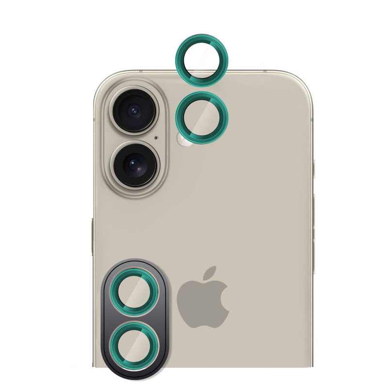 POSITIONER STAKLO KAMERE METAL IPHONE 16/16 PLUS ZELENA