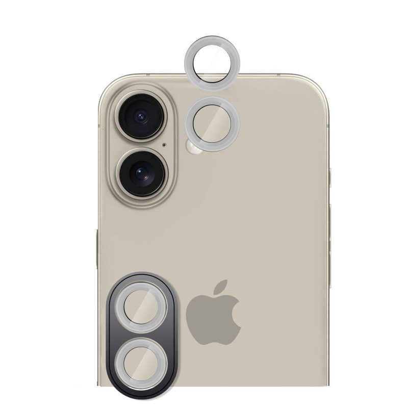 POSITIONER STAKLO KAMERE METAL IPHONE 16/16 PLUS BIJELA