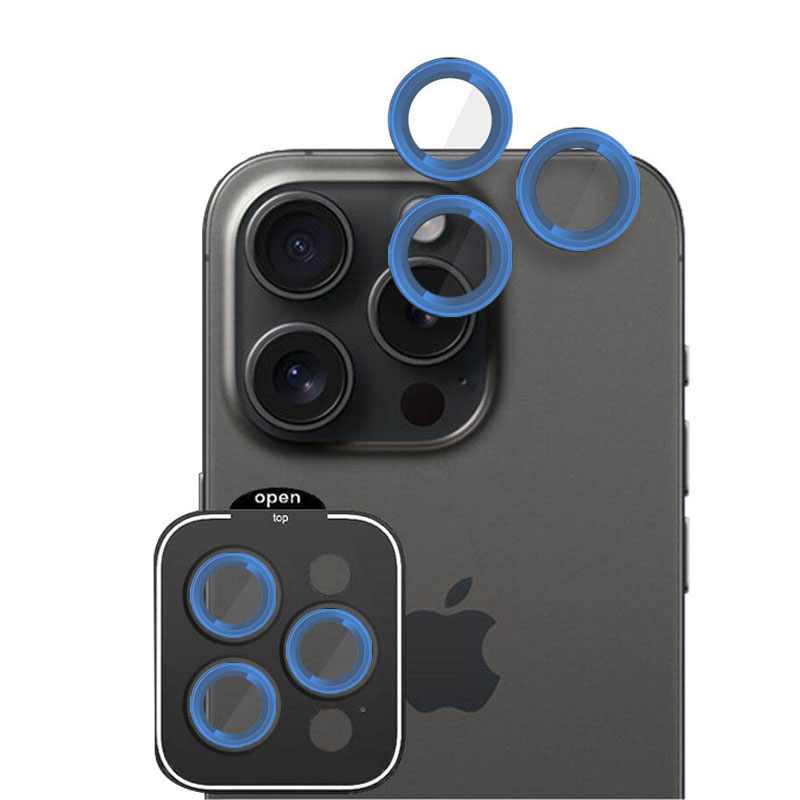 POSITIONER STAKLO KAMERE METAL IPHONE 16 PRO/ 16 PRO MAX PLAVA