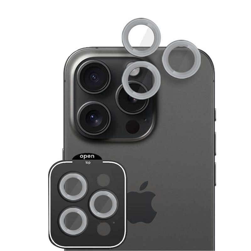 POSITIONER STAKLO KAMERE METAL IPHONE 16 PRO/ 16 PRO MAX BIJELA