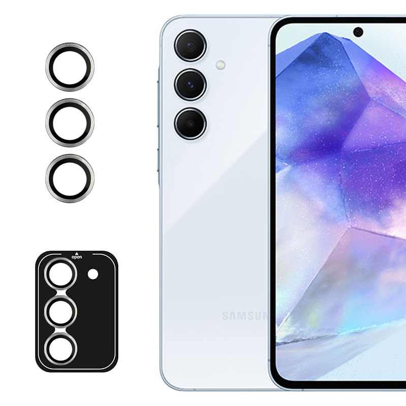 POSITIONER STAKLO KAMERE METAL SAMSUNG A55 BIJELI
