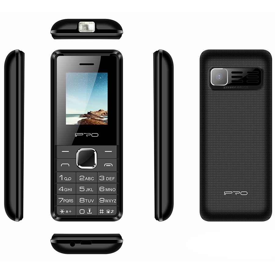 IPRO A18 MOBILNI TELEFON SA TIPKAMA 2G CRNI