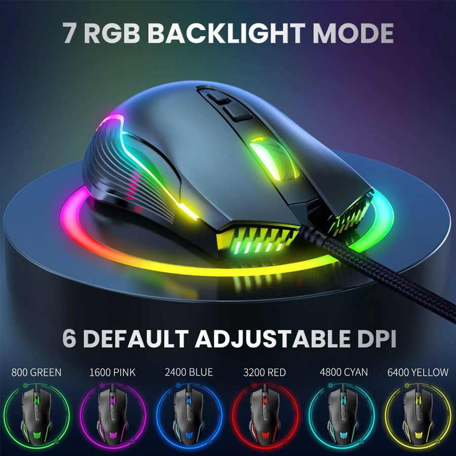 GAMING MOUSE CW905 WIRED ONIKUIMA CRNA