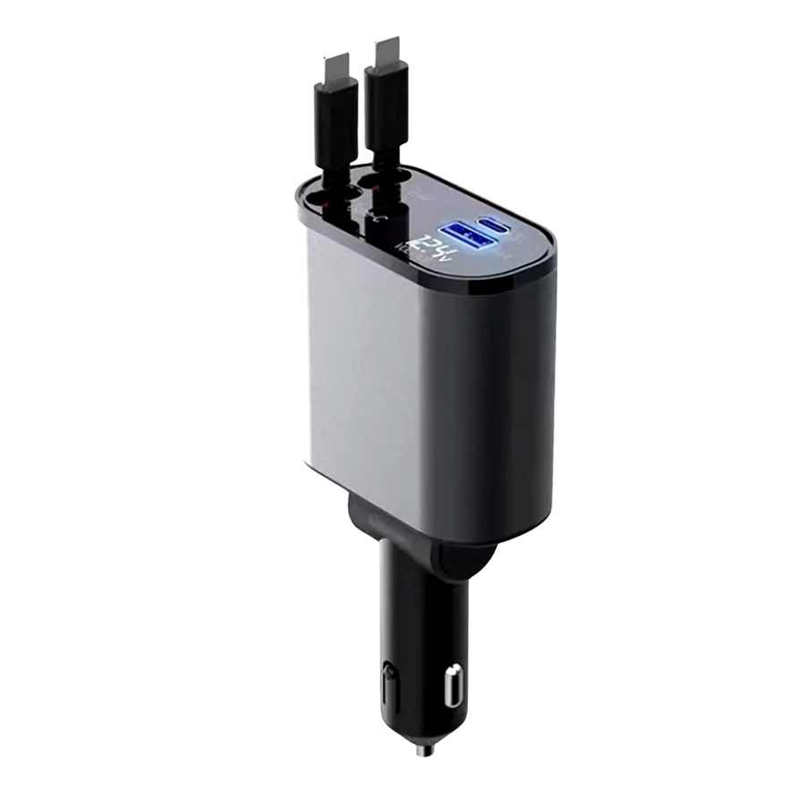 SUPER FAST CHARGE CAR CHARGER 4IN1 120W