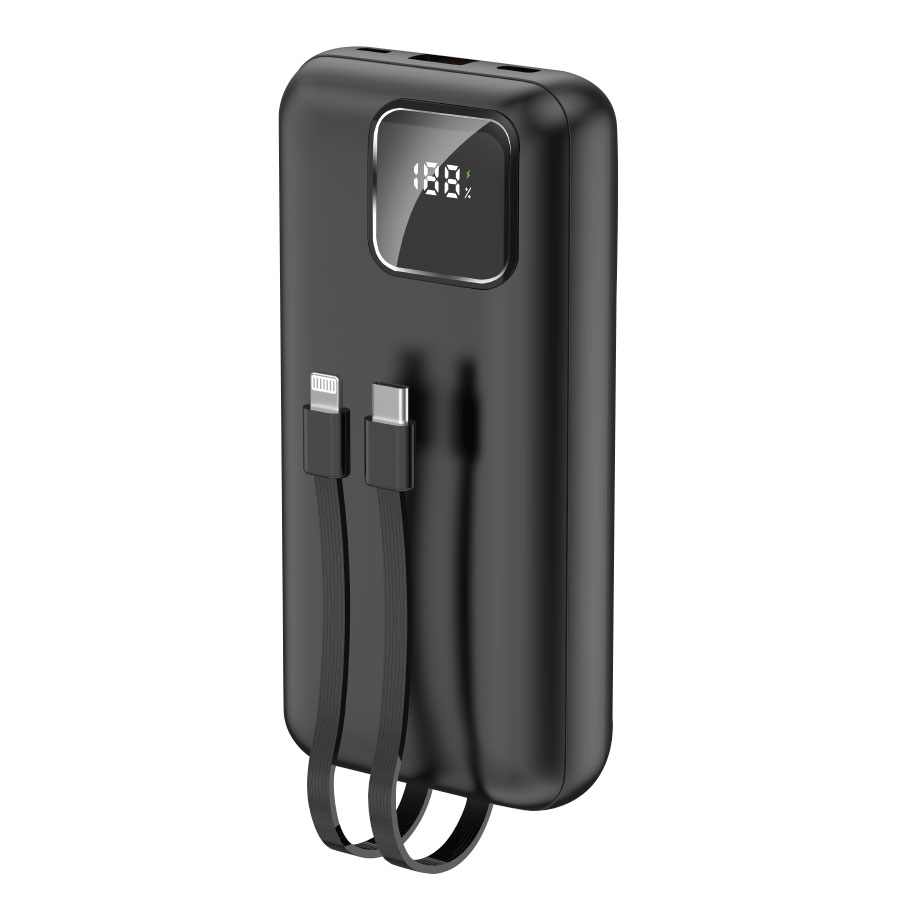 POWERBANK AN-005 10000MAH PD22,5W KABAL 2U1 ANKA CRNI