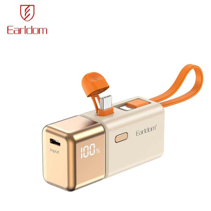 MINI POWER BANK 2IN1 GOLD BAR 5000mAH PD47 PD22,5W EARLDOM